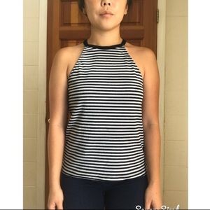 Black and white stripped top